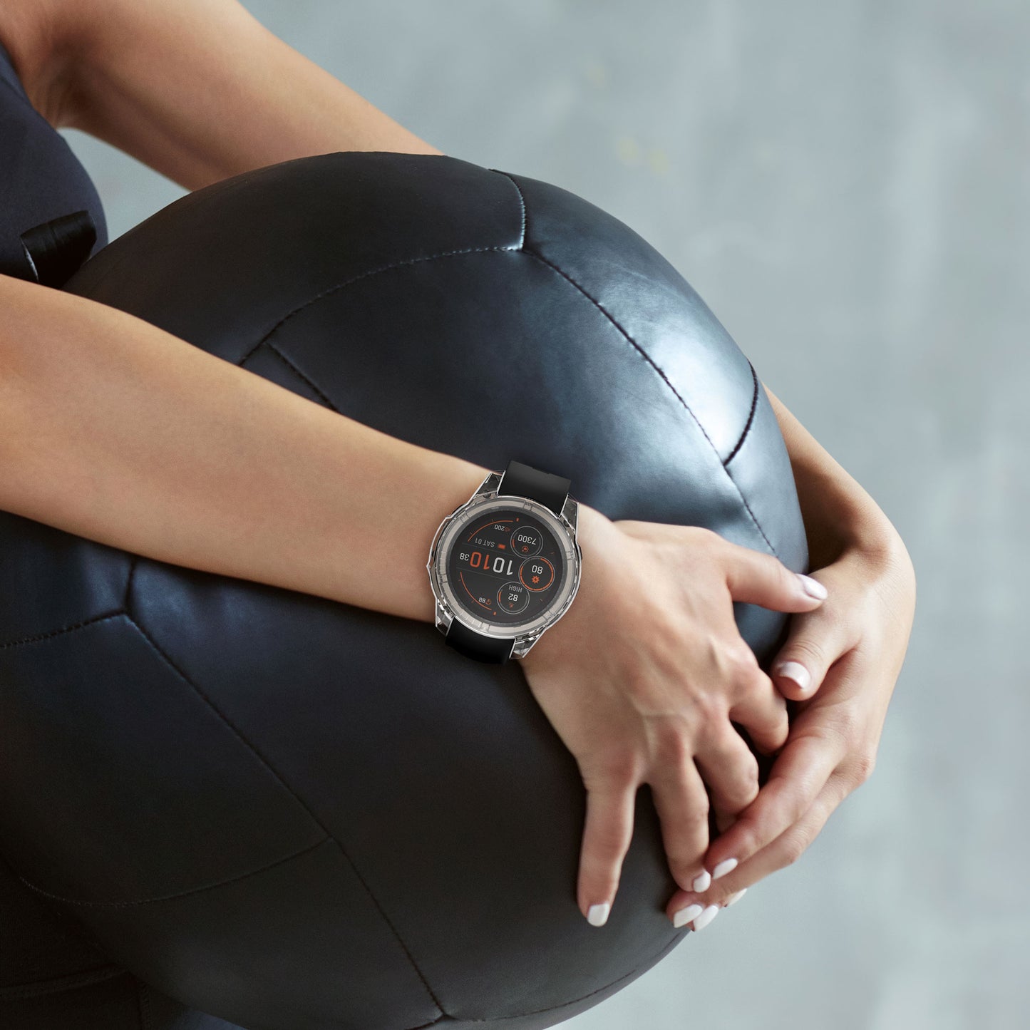 kwmobile Glas Hülle für Garmin Fenix 8 47mm Schutzhülle Fullbody Fitnesstracker Case Set