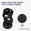 kwmobile USB Ladegerät kompatibel mit Google Pixel Watch 3 / Pixel Watch 2 / Fitbit Versa 4 3 2 / Ace LTE - USB Kabel Charger Stand - Smart Watch Ladestation - Ladekabel mit Standfunktion