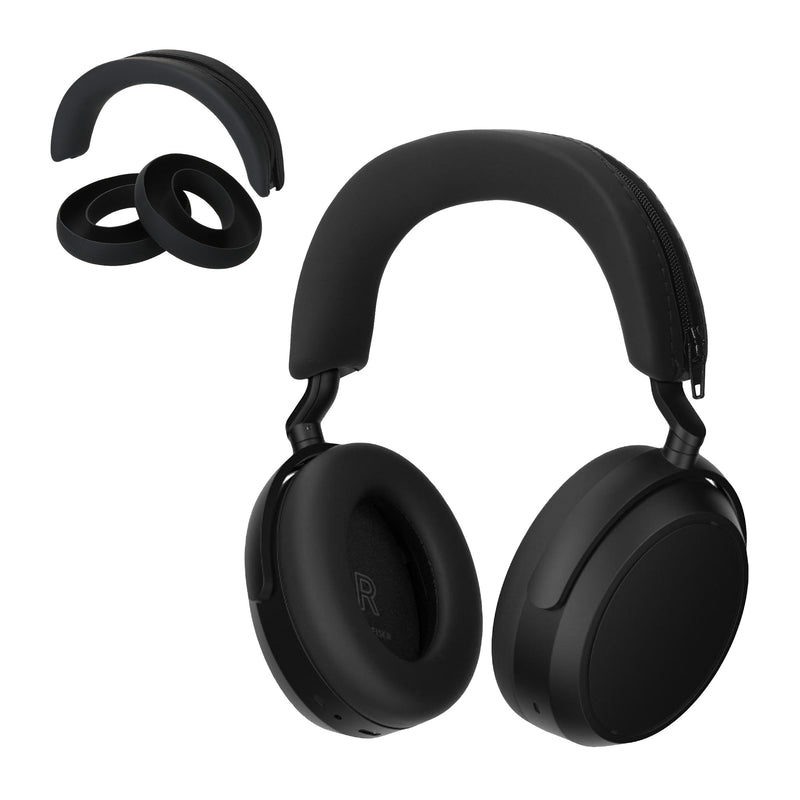 kwmobile Kopfband Abdeckung Ohrpolster Set kompatibel mit Sennheiser MOMENTUM 4 Wireless Headband Case Kopfhörer Ersatz Polster Schutz