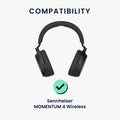 kwmobile Kopfband Abdeckung Ohrpolster Set kompatibel mit Sennheiser MOMENTUM 4 Wireless Headband Case Kopfhörer Ersatz Polster Schutz