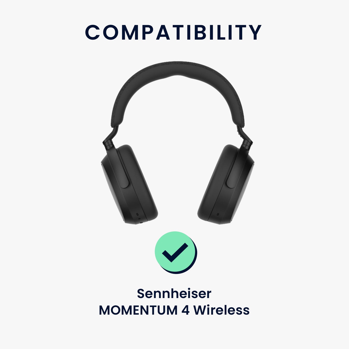 kwmobile Kopfband Abdeckung Ohrpolster Set kompatibel mit Sennheiser MOMENTUM 4 Wireless Headband Case Kopfhörer Ersatz Polster Schutz