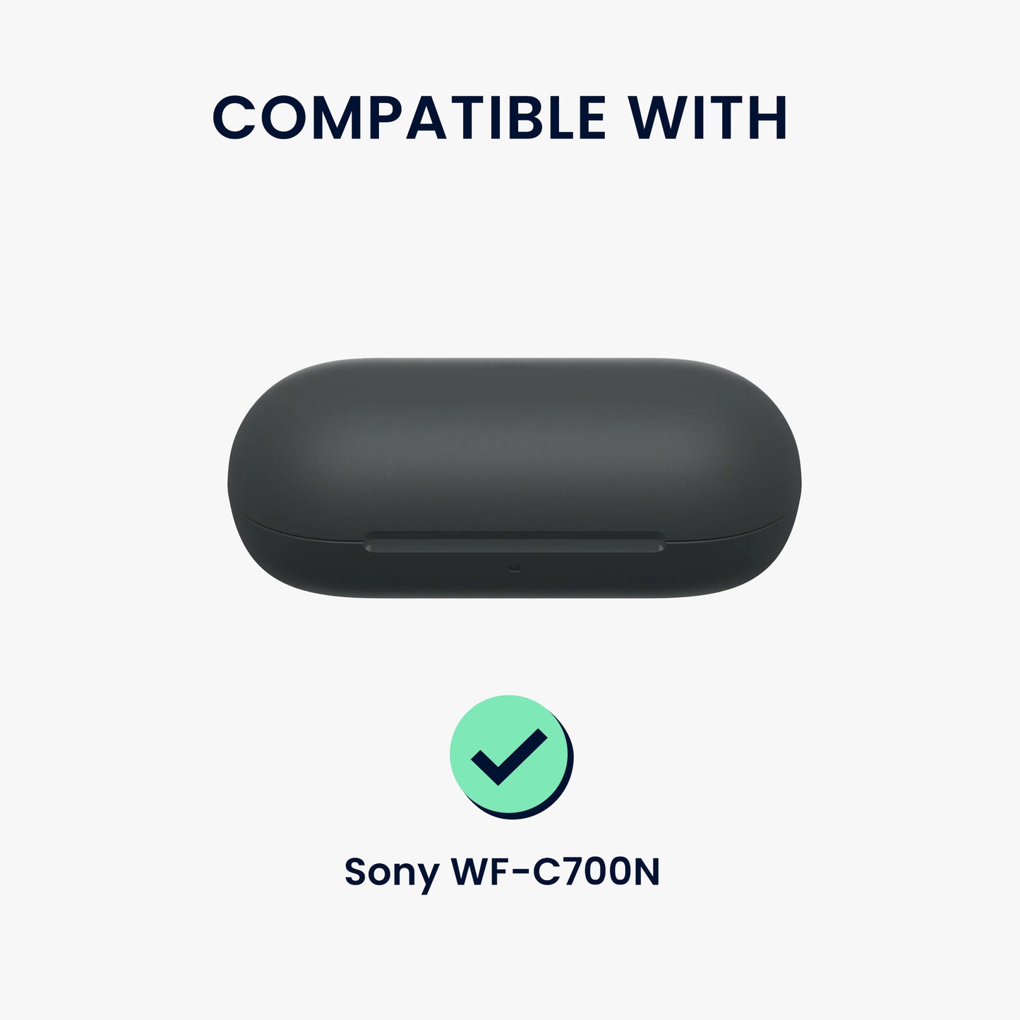 kwmobile Hülle kompatibel mit Sony WF-C700N Kopfhörer Etui Case Cover mit Handschlaufe
