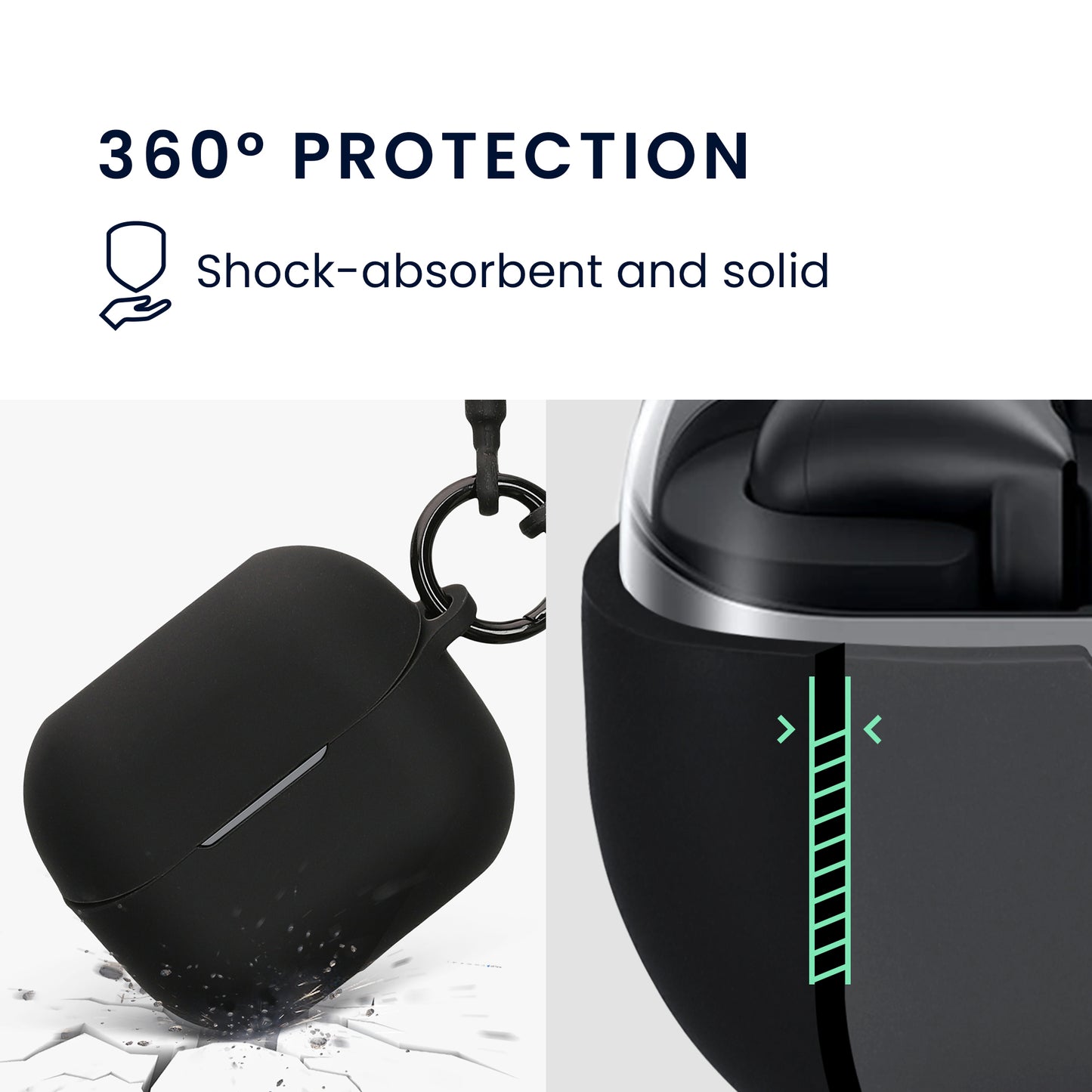 kwmobile Hülle kompatibel mit Samsung Galaxy Buds 3 / Galaxy Buds 3 Pro Kopfhörer