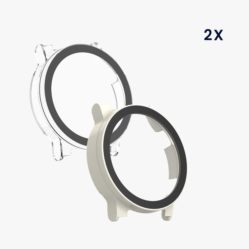 kwmobile Glas Hülle für Garmin Lily 2 Active Schutzhülle Fullbody Fitnesstracker Case Set