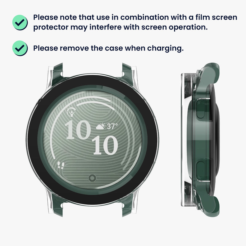 kwmobile Glas Hülle für Garmin Lily 2 Active Schutzhülle Fullbody Fitnesstracker Case Set