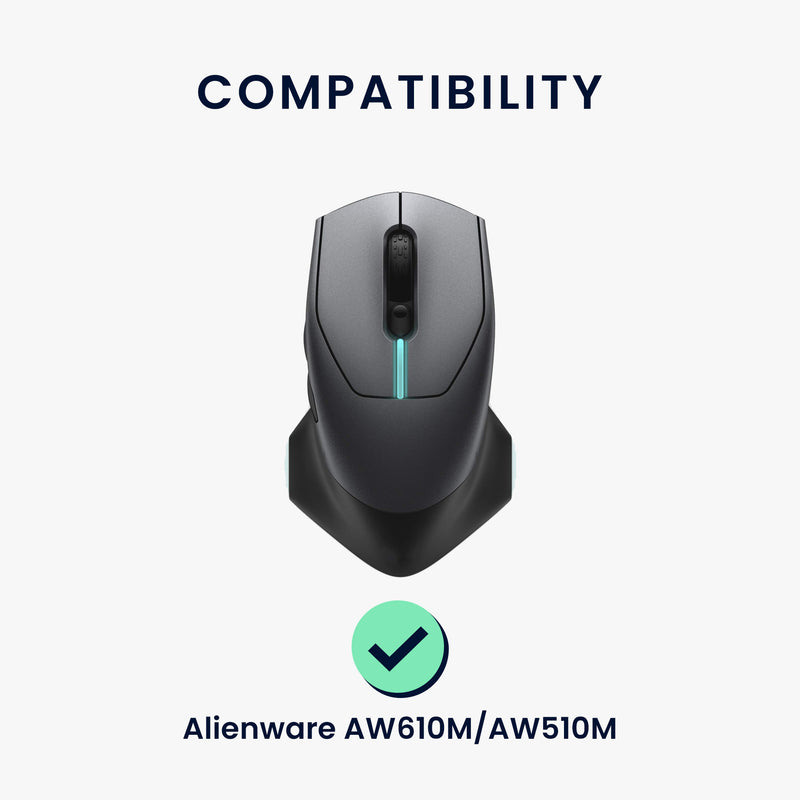 kwmobile Mouse Feet Sticker kompatibel mit Alienware AW610M / AW510M Ersatz Glider - Mausfüße passgenau - Maus Glides