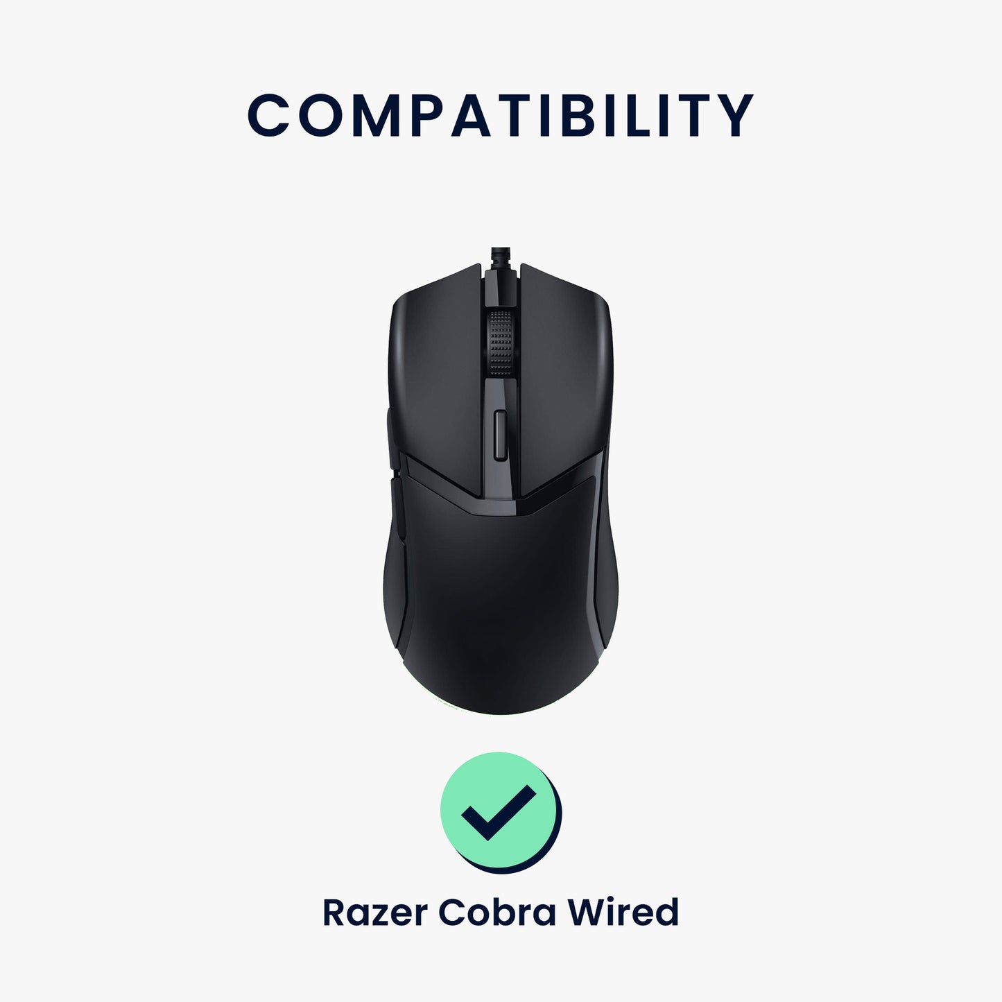 kwmobile Mouse Feet Sticker kompatibel mit Razer Cobra Wired Ersatz Glider Mausfüße passgenau Maus Glides