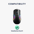 kwmobile Mouse Feet Sticker kompatibel mit SteelSeries Rival 5 Ersatz Glider Mausfüße passgenau Maus Glides
