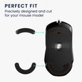 kwmobile Mouse Feet Sticker kompatibel mit SteelSeries Rival 5 Ersatz Glider Mausfüße passgenau Maus Glides
