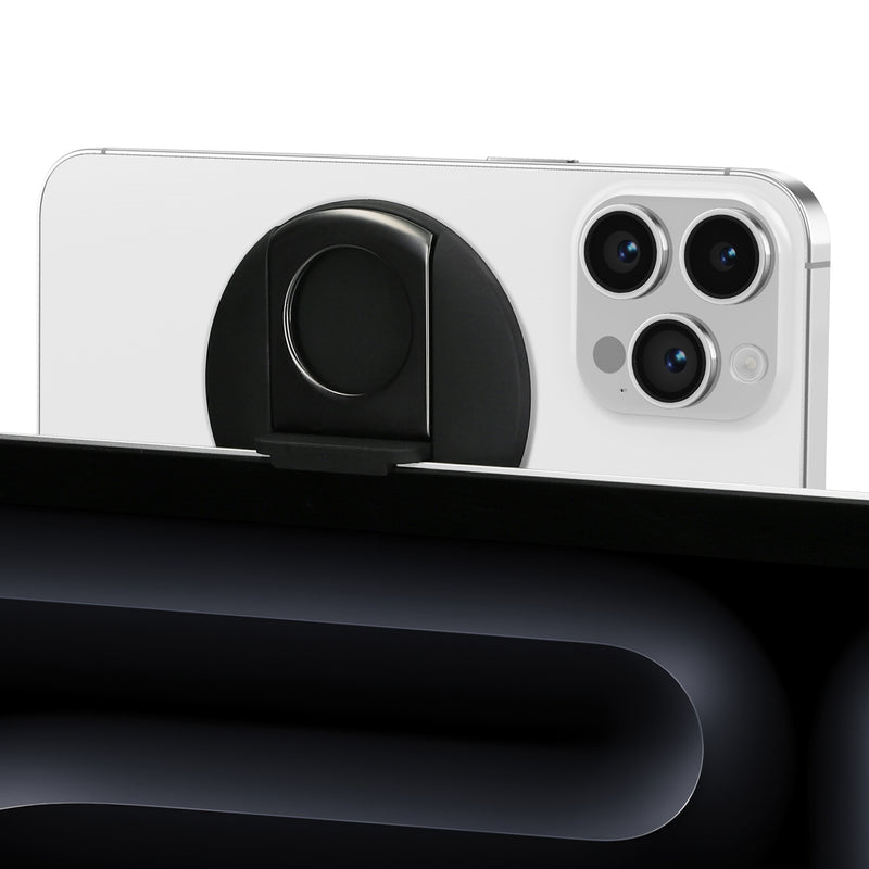 kwmobile Webcam Halterung kompatibel mit Apple Macbook OS Ventura / iOS 16 iPhone 16 15 14 13 12 Mount - Magnetischer Camera Holder für Monitor