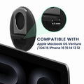kwmobile Webcam Halterung kompatibel mit Apple Macbook OS Ventura / iOS 16 iPhone 16 15 14 13 12 Mount - Magnetischer Camera Holder für Monitor