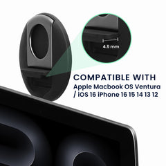 Magnetischer Camera Holder und Webcam Halterung für Macbook OS Ventura - Schwarz - Halterungen und Ständer