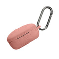 kwmobile Silikon Case für Anker Soundcore Life P2 mini Hülle - Kopfhörer Schutzhülle mit Karabiner - Geprägtes Muster Dark Rose Dark Rose  [dsg01]