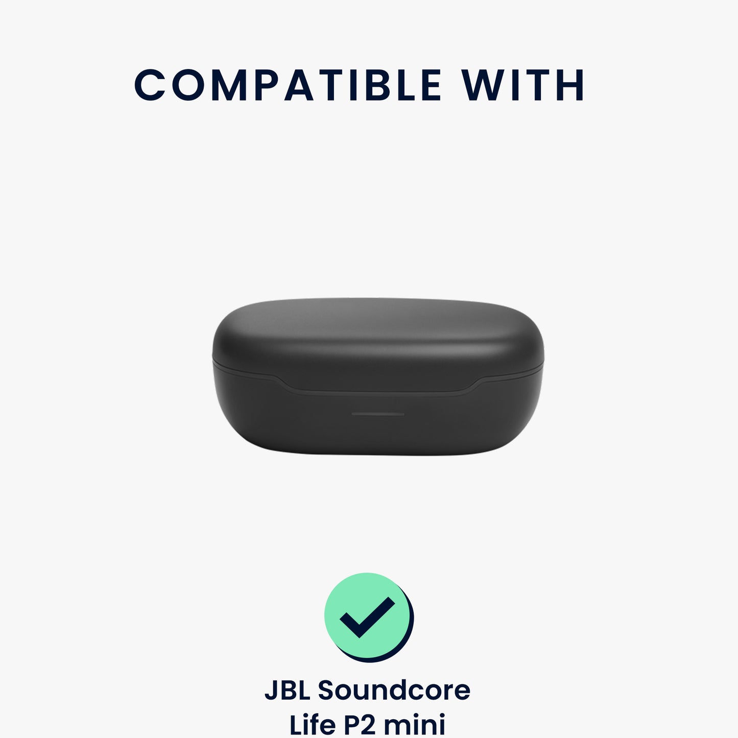 kwmobile Case für Anker Soundcore Life P2 mini Hülle - Kopfhörer Schutzhülle mit Karabiner