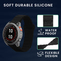 kwmobile Ersatzarmband kompatibel mit Garmin Fenix 8 47mm / Fenix E 47mm / Fenix 7 / 7 Pro / EPIX 2 Armband - Fitnesstracker Band mit Magnetverschluss