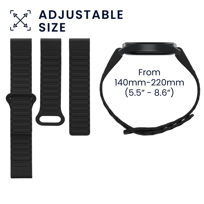 kwmobile Ersatzarmband kompatibel mit Garmin Fenix 8 51mm / Enduro 3 / Fenix 7X / 7X Pro / Instinct 2X Armband Fitnesstracker Band mit Magnetverschluss