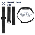 kwmobile Ersatzarmband kompatibel mit Garmin Fenix 8 43mm / Fenix 7S / 7S Pro / 7S Solor / Instinct 2S Armband Fitnesstracker Magnetverschluss