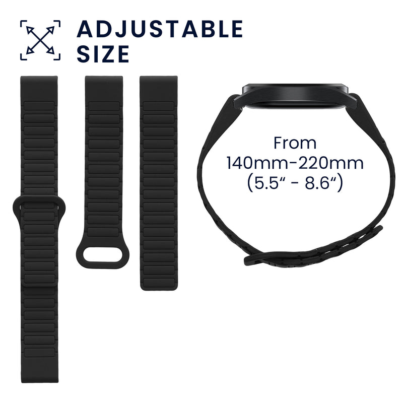 kwmobile Ersatzarmband kompatibel mit Garmin Fenix 8 43mm / Fenix 7S / 7S Pro / 7S Solor / Instinct 2S Armband Fitnesstracker Magnetverschluss