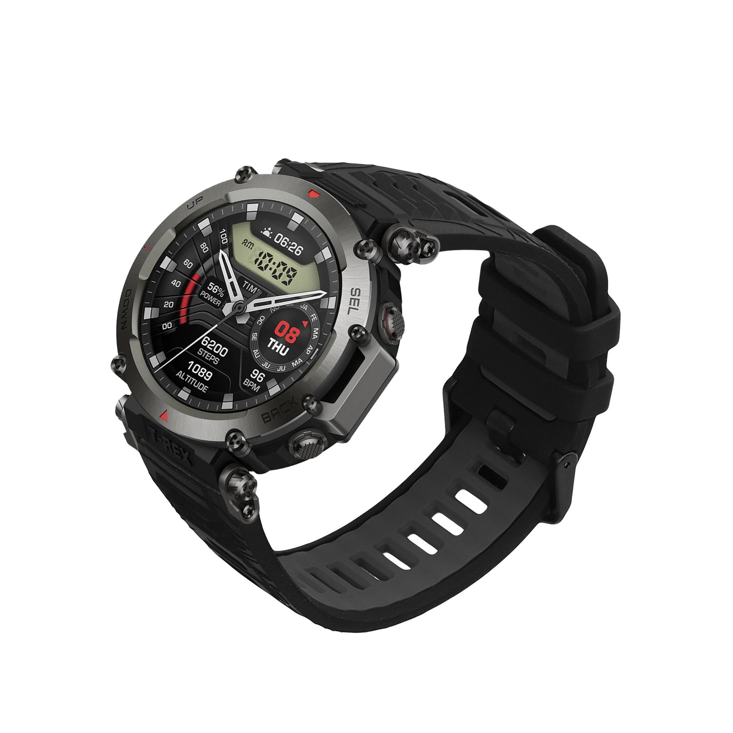 kwmobile Silikon Uhrenarmband für Amazfit T-Rex 3 Armband Ersatzarmband für Fitnesstracker Wechselarmband Smartwatch