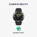 kwmobile Silikon Uhrenarmband für Amazfit T-Rex 3 Armband Ersatzarmband für Fitnesstracker Wechselarmband Smartwatch