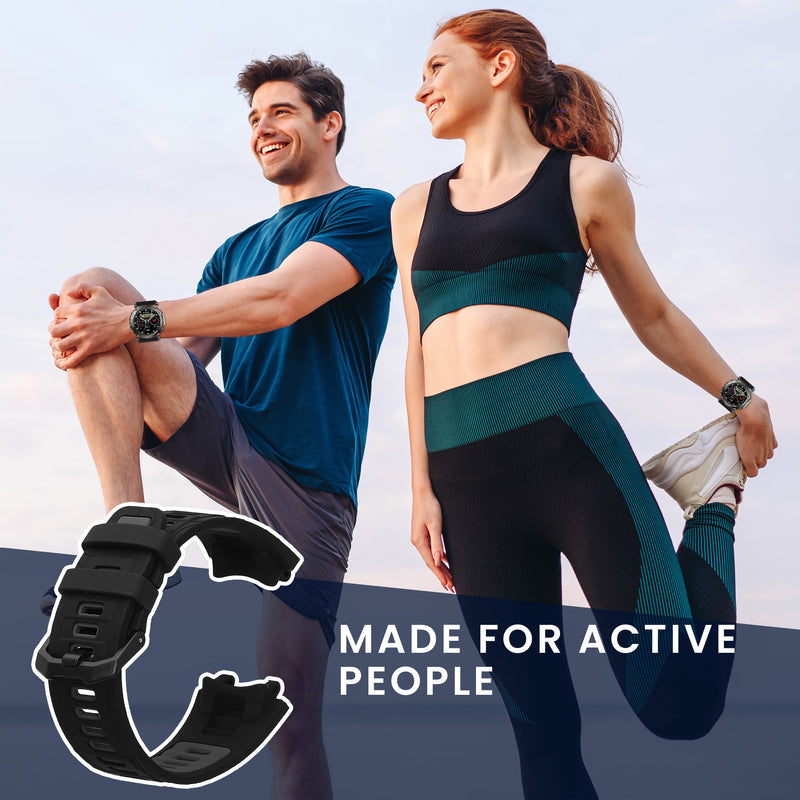 kwmobile Silikon Uhrenarmband für Amazfit T-Rex 3 Armband Ersatzarmband für Fitnesstracker Wechselarmband Smartwatch
