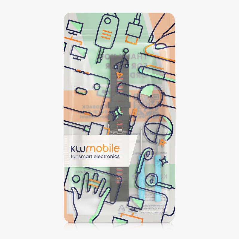 kwmobile Uhrenarmband für Garmin Epix 2 / Instinct 2 / Instinct 3 45mm / Fenix 8 47mm Armband Ersatzarmband für Fitnesstracker Wechselarmband Smartwatch