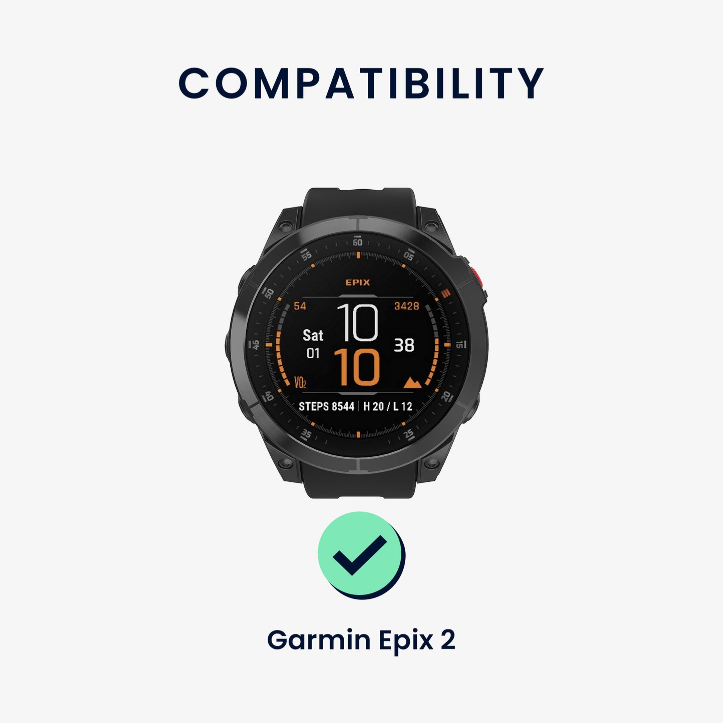 kwmobile Uhrenarmband für Garmin Epix 2 / Instinct 2 / Instinct 3 45mm / Fenix 8 47mm Armband Ersatzarmband für Fitnesstracker Wechselarmband Smartwatch