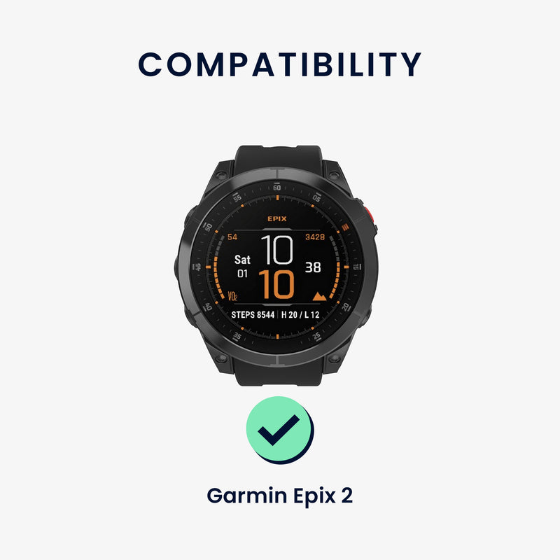 kwmobile Uhrenarmband für Garmin Epix 2 / Instinct 2 / Instinct 3 45mm / Fenix 8 47mm Armband Ersatzarmband für Fitnesstracker Wechselarmband Smartwatch