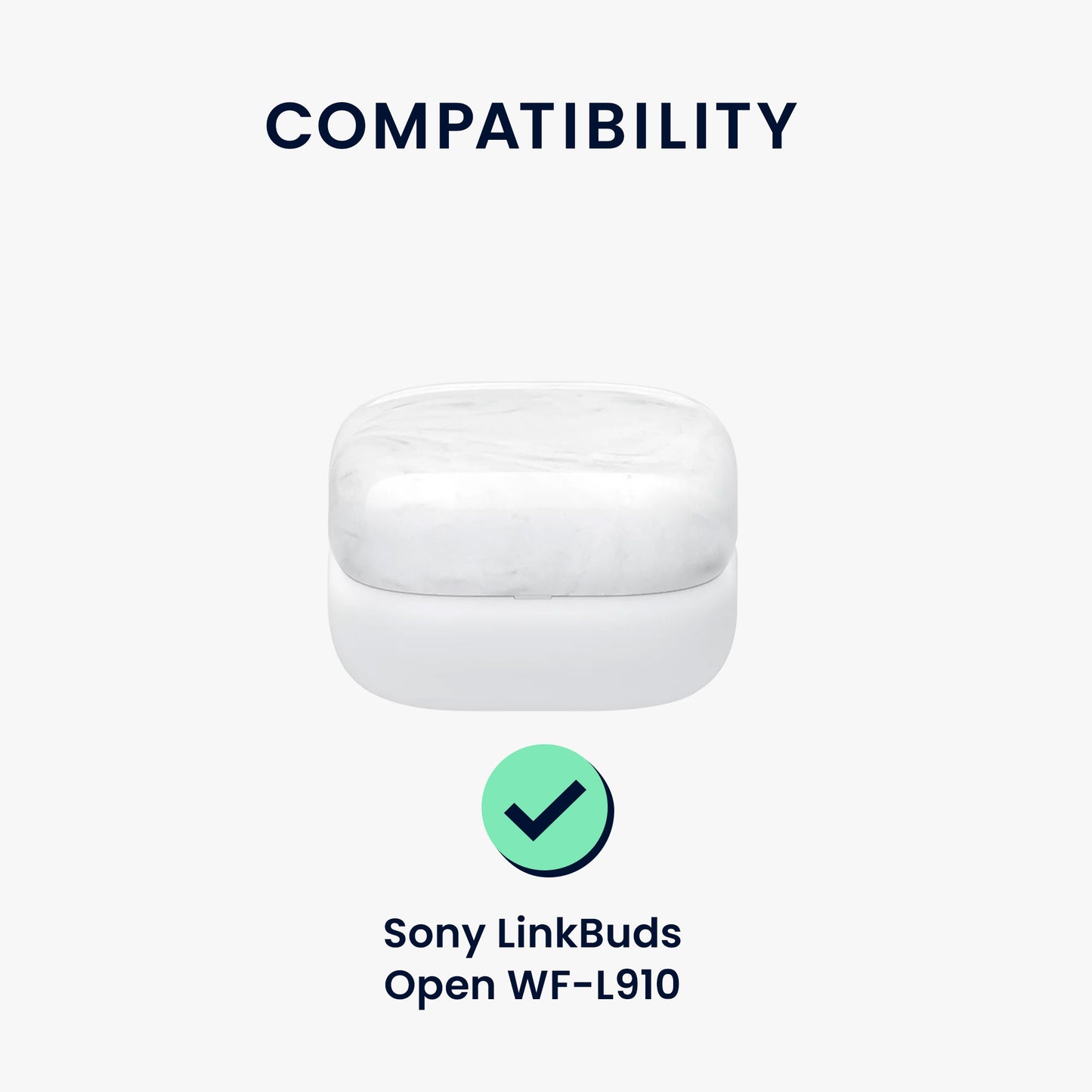 kwmobile Hülle kompatibel mit Sony LinkBuds Open WF-L910 Kopfhörer Case Schutzhülle