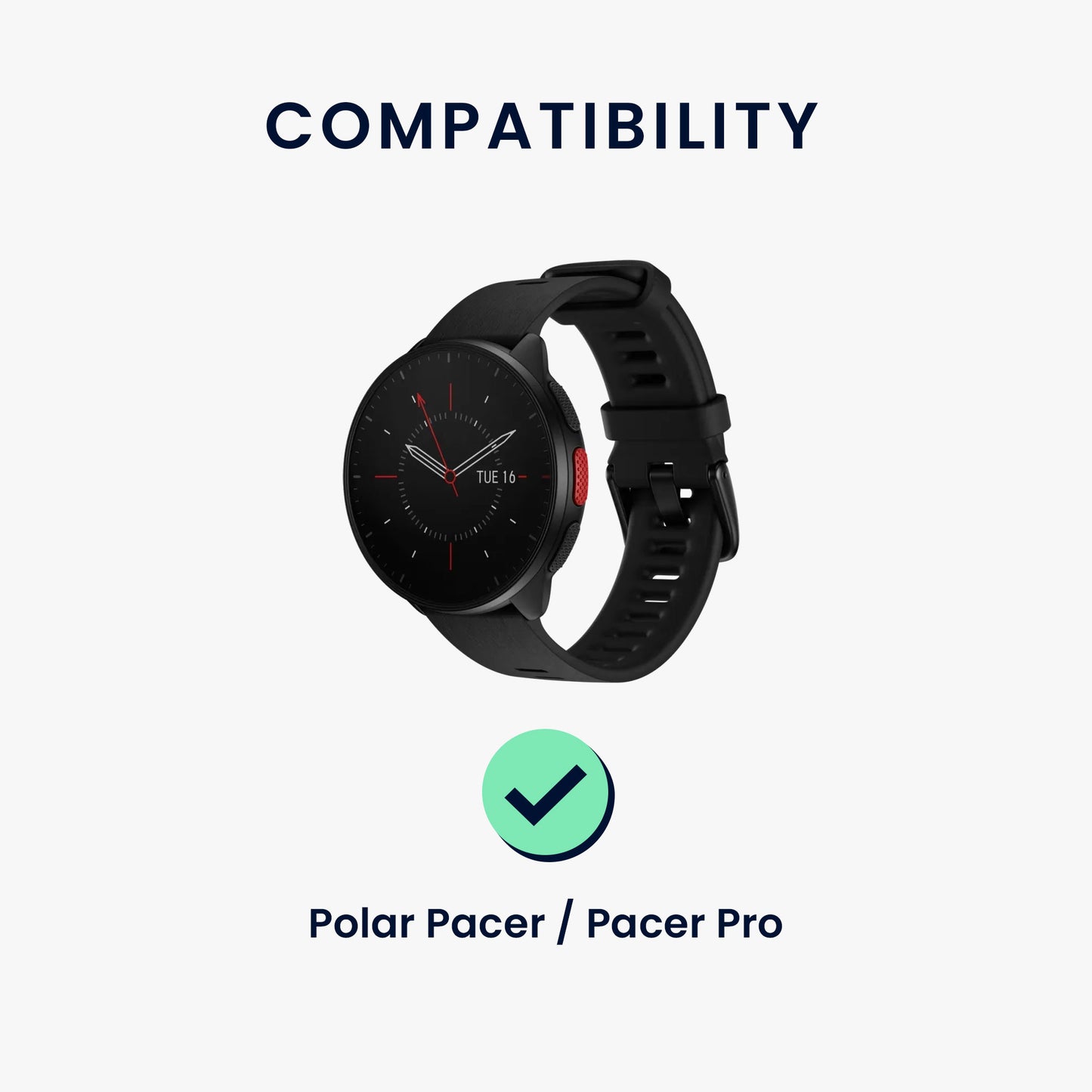 kwmobile USB C Ladekabel kompatibel mit Polar Pacer / Pacer Pro - Kabel Charger - Smart Watch Ersatzkabel - Fitnesstracker Aufladekabel