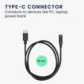 kwmobile USB C Ladekabel kompatibel mit Polar Pacer / Pacer Pro - Kabel Charger - Smart Watch Ersatzkabel - Fitnesstracker Aufladekabel