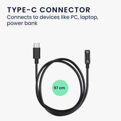 kwmobile USB C Ladekabel kompatibel mit Polar Pacer / Pacer Pro - Kabel Charger - Smart Watch Ersatzkabel