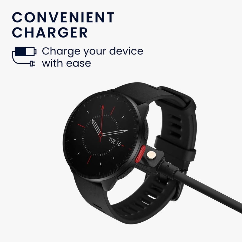 kwmobile USB C Ladekabel kompatibel mit Polar Pacer / Pacer Pro - Kabel Charger - Smart Watch Ersatzkabel - Fitnesstracker Aufladekabel