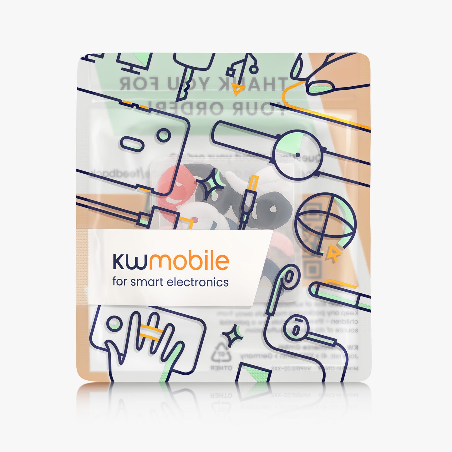 kwmobile 5 Ohrhalter kompatibel mit Apple Airpods 4 - Ohrbügel Ohrhaken