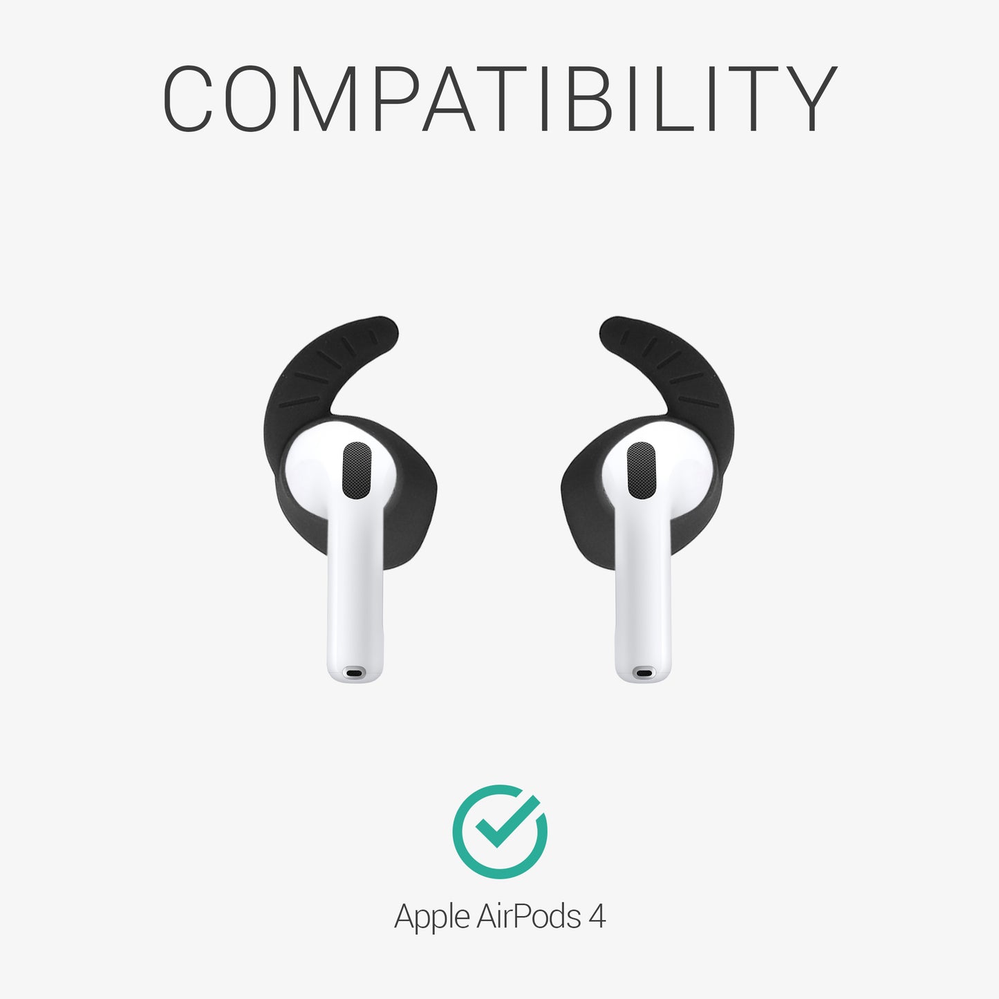kwmobile 5 Ohrhalter kompatibel mit Apple Airpods 4 - Ohrbügel Ohrhaken