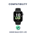 kwmobile Uhrenarmband für HONOR Watch 5 (STL-L19) Armband Fitnesstracker Band Set Ersatzarmband Smartwatch