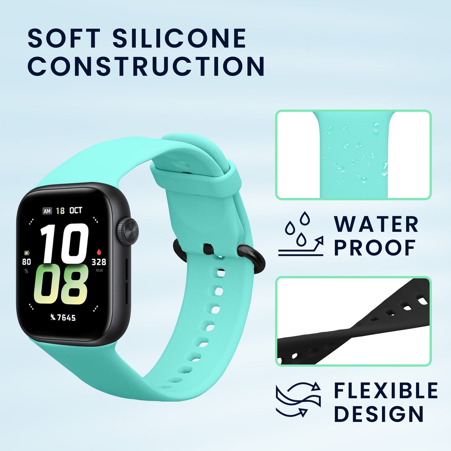 kwmobile Uhrenarmband für HONOR Watch 5 (STL-L19) Armband Fitnesstracker Band Set Ersatzarmband Smartwatch