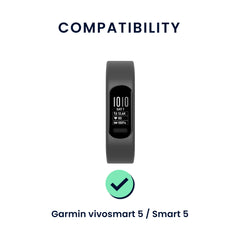kwmobile Uhrenarmband für Garmin vivosmart 5 / Smart 5 Armband Fitnesstracker Band Set Ersatzarmband Smartwatch