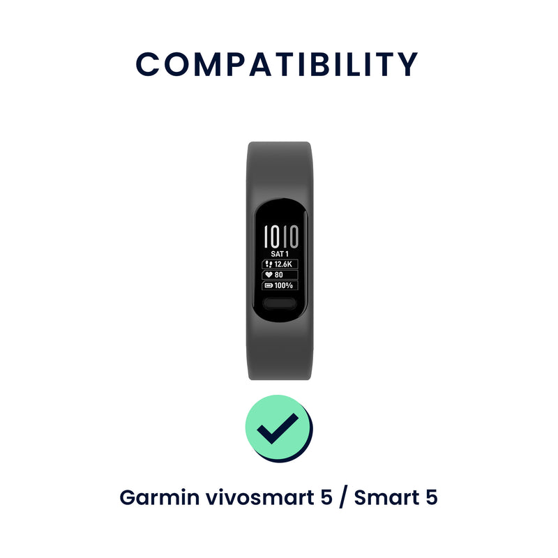 kwmobile Uhrenarmband für Garmin vivosmart 5 / Smart 5 Armband Fitnesstracker Band Set Ersatzarmband Smartwatch