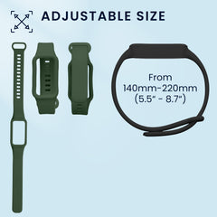 kwmobile Uhrenarmband für Xiaomi Redmi Band 3 / Smart Band 9 Active Armband Fitnesstracker Band Set Ersatzarmband