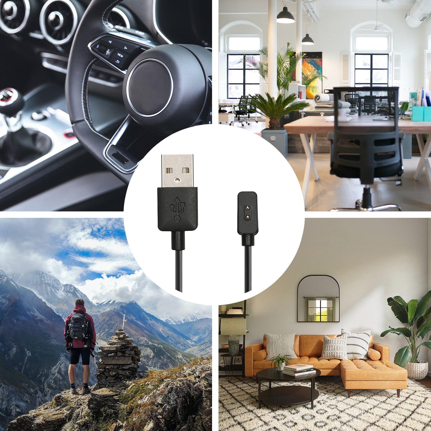 Ladekabel für Xiaomi Mi Band 10 / Band 9 / 8 / 8Pro / Redmi Watch 3 Active