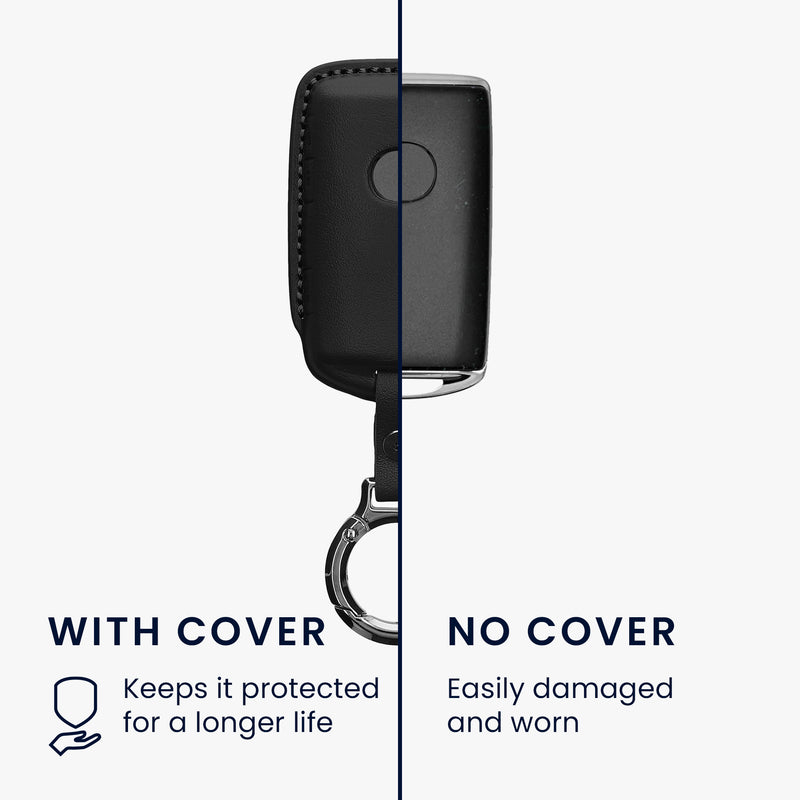kwmobile Premium Autoschlüssel Schutzhülle kompatibel mit Mazda 3-Tasten CX30 CX50 CX60 CX90 MX-30 Hülle Schlüssel Tasche