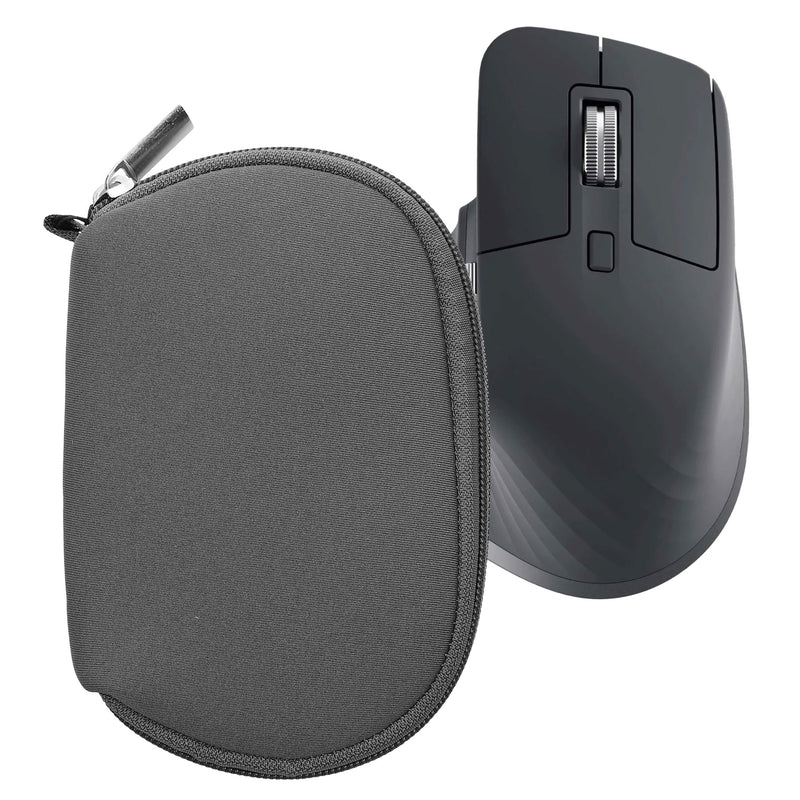 kwmobile Hülle kompatibel mit Logitech MX Master 3 / Master 3S / Master 2S - Neopren Hülle für PC Mouse Schutzhülle - Computer Maus Tasche - Neopren Tasche für PC-Maus - Dunkelgrau Dunkelgrau  