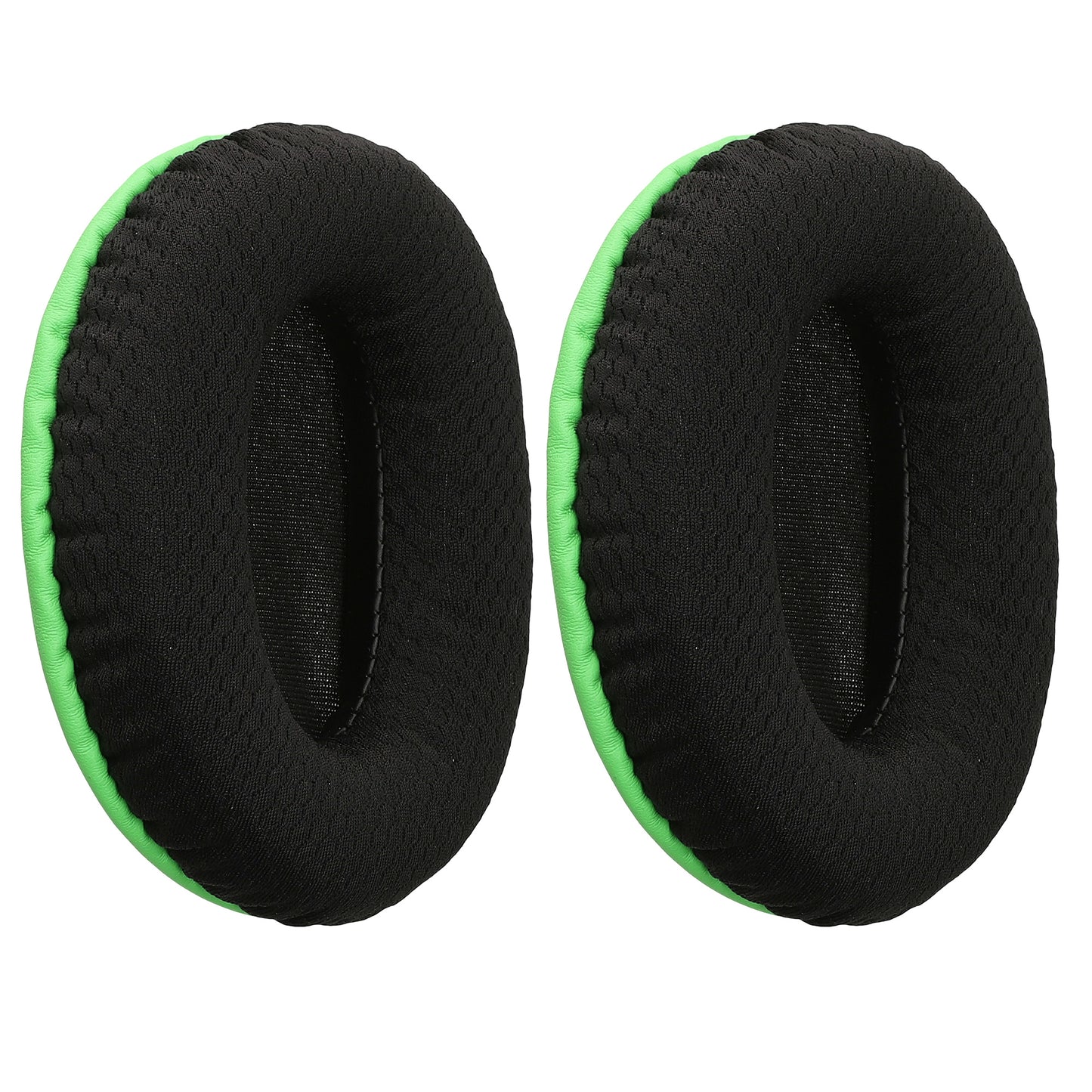 kwmobile 2x Mesh Polyester Ohr Polster für Kingston HyperX Cloud II / Cloud 2 / Cloud 1 Ohrpolster - Ersatz Ohrpolster - Kopfhörer Ersatzteile - Kopfhörer Ersatzpolster für Over Ear Headphones Schwarz  