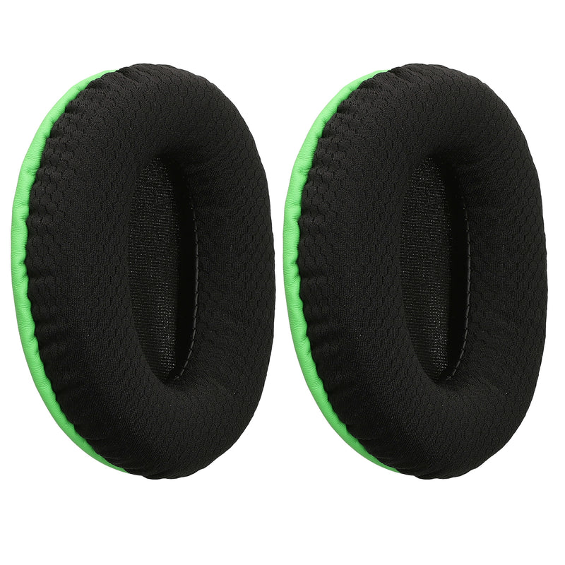 kwmobile 2x Mesh Polyester Ohr Polster für Kingston HyperX Cloud II / Cloud 2 / Cloud 1 Ohrpolster - Ersatz Ohrpolster - Kopfhörer Ersatzteile - Kopfhörer Ersatzpolster für Over Ear Headphones Schwarz  