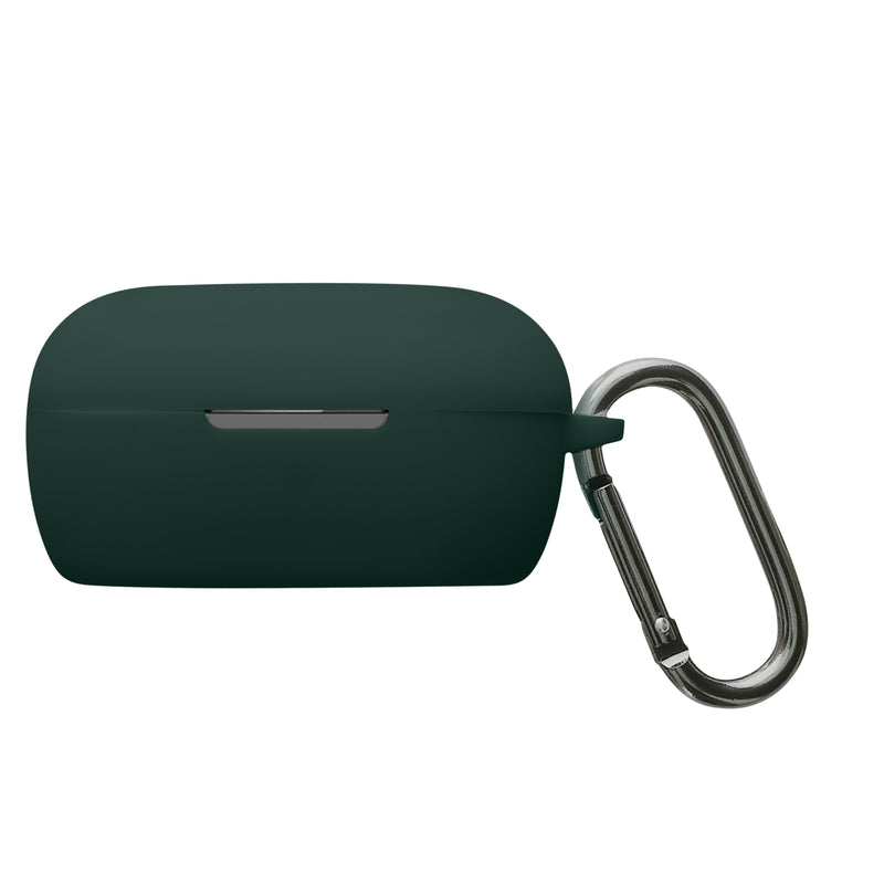 kwmobile Hülle kompatibel mit Bose QuietComfort Earbuds Kopfhörer - Silikon Schutzhülle Etui Case Cover Schoner in Dunkelgrün Dunkelgrün  