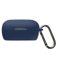 kwmobile Hülle kompatibel mit Bose QuietComfort Earbuds Kopfhörer - Silikon Schutzhülle Etui Case Cover Schoner in Dunkelblau Dunkelblau  