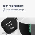 Silikon Hülle für Apple Airpods 4 Don't touch my Headphones Design