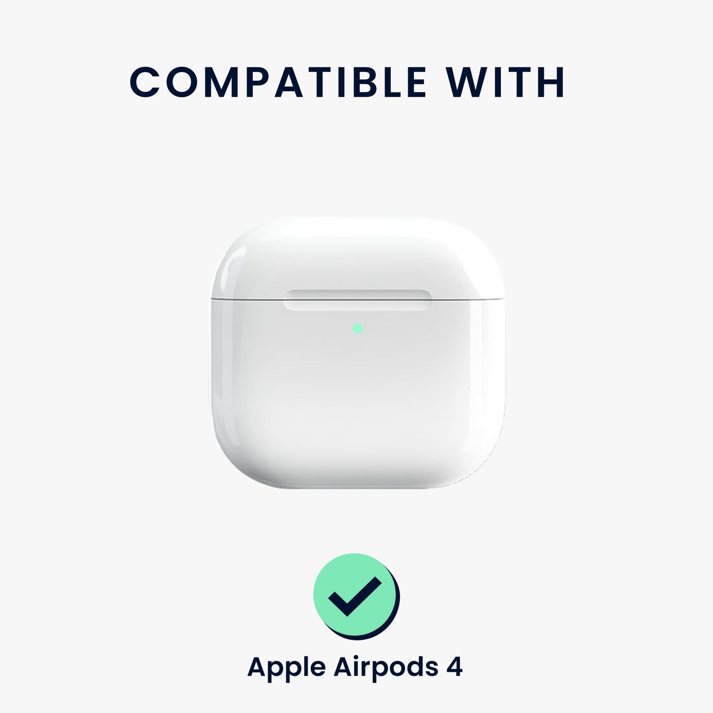 kwmobile Silikon Case für Apple Airpods 4 Hülle - Kopfhörer Schutzhülle mit Karabiner