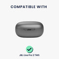 kwmobile Silikon Case für JBL Live Pro 2 TWS Hülle - Kopfhörer Schutzhülle mit Karabiner
